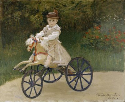 Jean Monet on his Hobby Horse by Claude Monet